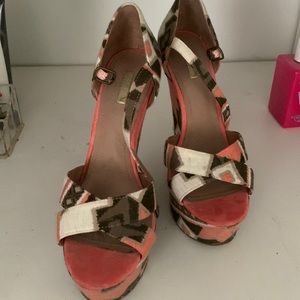 Womens High wedge heels size 8